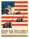 LEO LIONNI (1910-1999). KEEP 'EM ROLLING! Group of 4 posters. 1941. Each approximately 40x29 inches, 102x75 cm. U.S. Government Printi